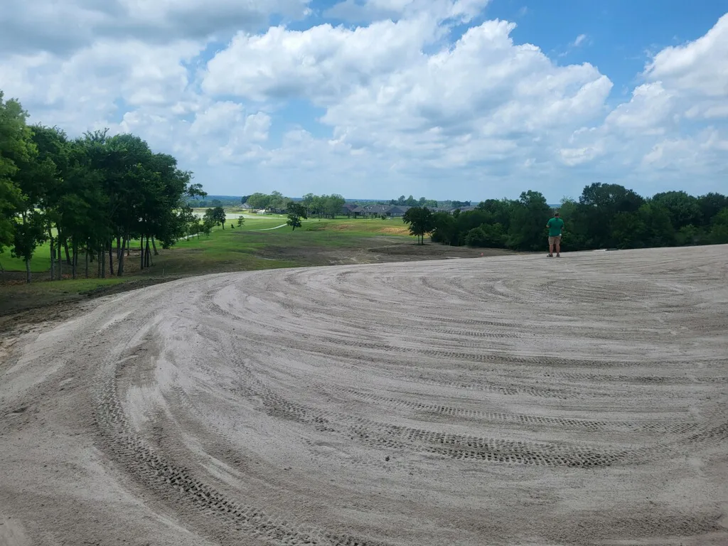 A portion of Chambers Creek Golf Course during renovation.